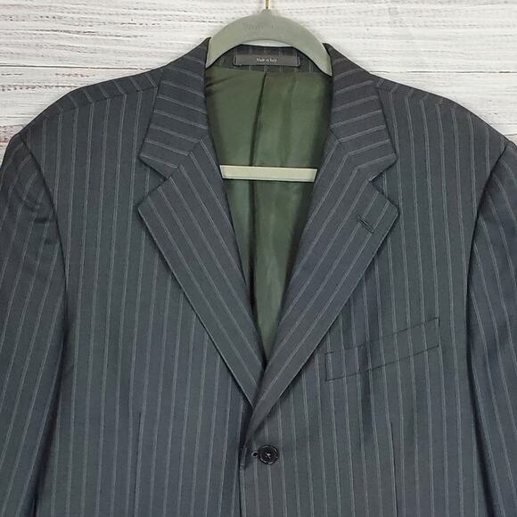 Ermenegildo Zegna Trofeo Gray Suit Jacket 54R EU 44 US XL Wool Sport Coat Italy - Picture 4 of 15